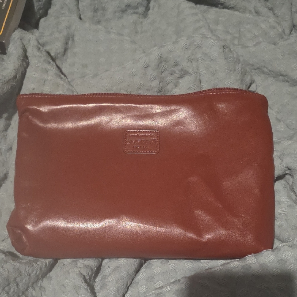 Red Leather Castelli Bag From Italy